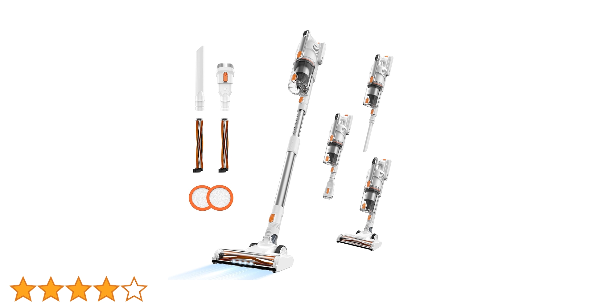 Amazon | 掃除機 コードレス 【新登場!自立式&サイクロン&42000pa強力